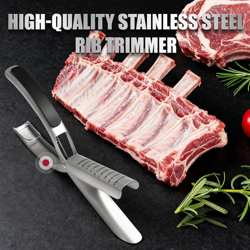 Aylthyo Rib Membrane Removal Tool - Premium Stainless Steel BBQ Prep Kit for Effortless Grilling, Membrane Remover for Ribs - Image 3